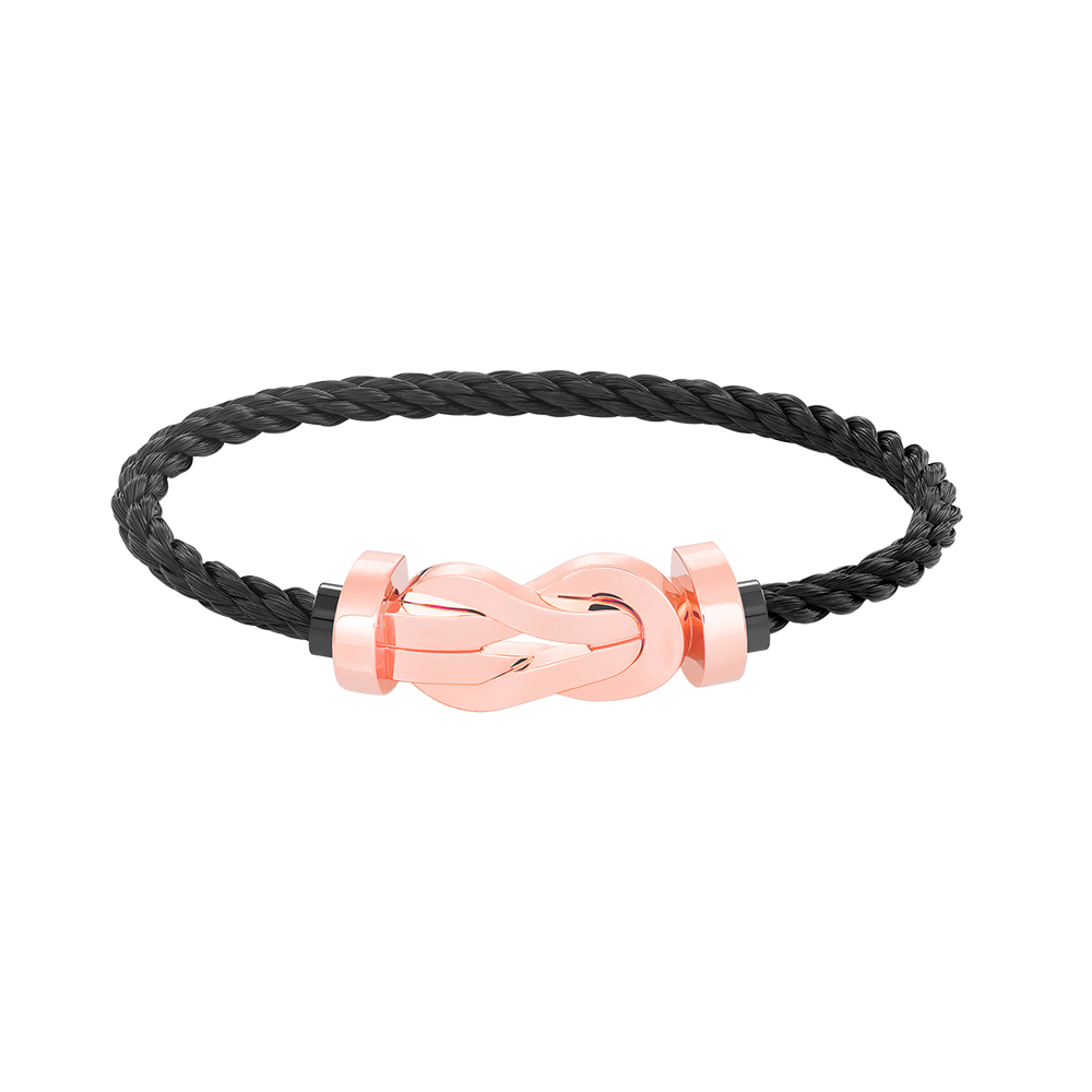[Luna Brilliance]CHANCE LARGE 8 FIGURE BUCKLE NO DIAMOND BRACELET ROSE GOLD
