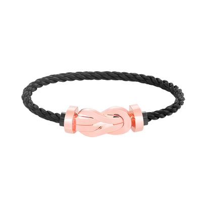 [Luna Brilliance]CHANCE LARGE 8 FIGURE BUCKLE NO DIAMOND BRACELET ROSE GOLD