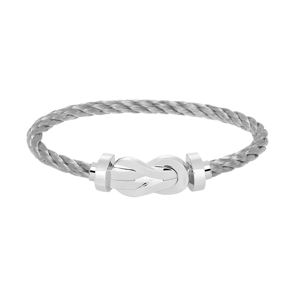 [Luna Brilliance]CHANCE LARGE 8 FIGURE BUCKLE NO DIAMOND BRACELET SILVER