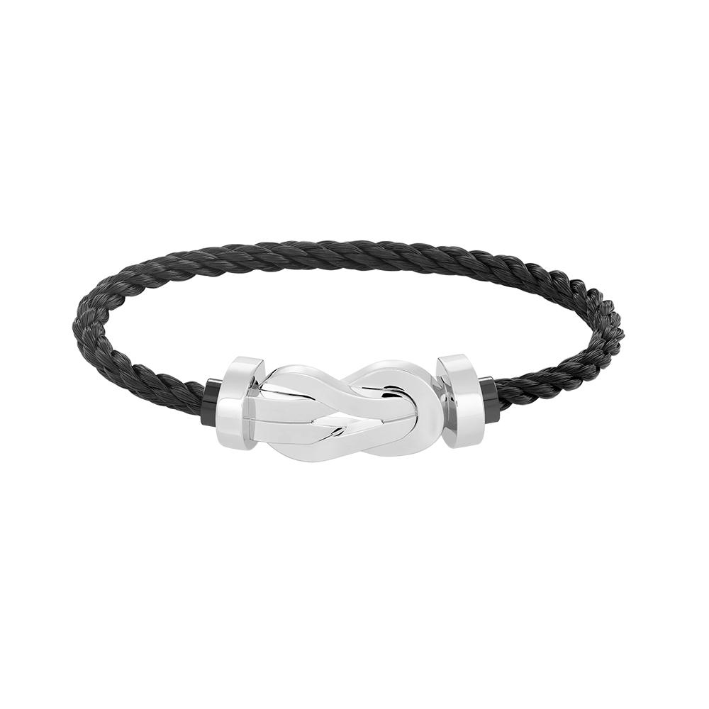 [Luna Brilliance]CHANCE LARGE 8 FIGURE BUCKLE NO DIAMOND BRACELET SILVER