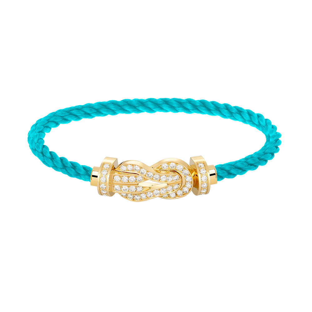 [Luna Brilliance]CHANCE LARGE 8 FIGURE BUCKLE FULLDIAMOND BRACELET GOLD