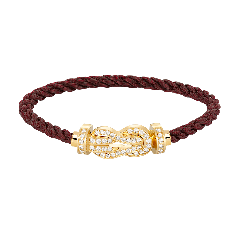 [Luna Brilliance]CHANCE LARGE 8 FIGURE BUCKLE FULLDIAMOND BRACELET GOLD
