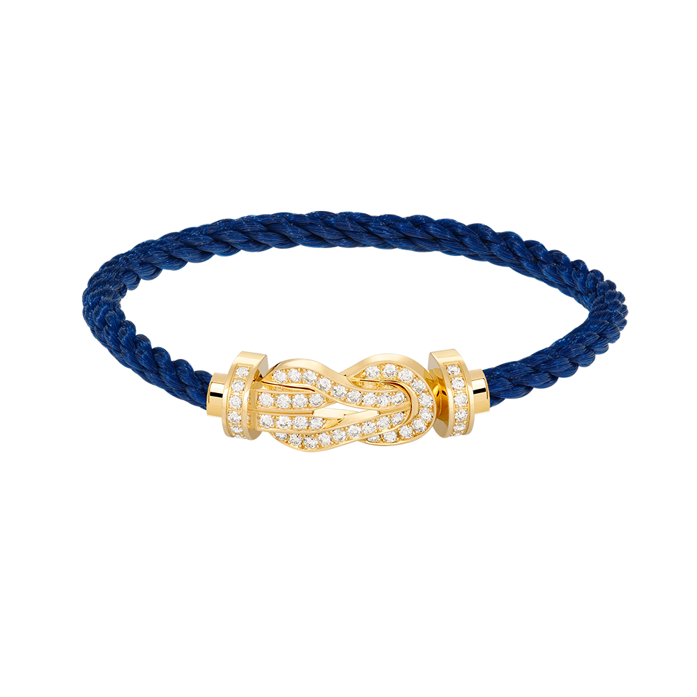 [Luna Brilliance]CHANCE LARGE 8 FIGURE BUCKLE FULLDIAMOND BRACELET GOLD