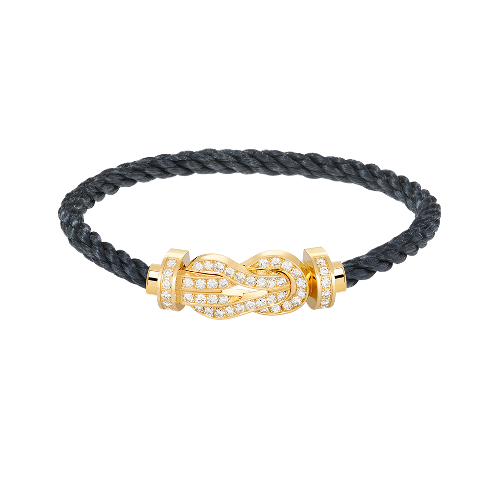 [Luna Brilliance]CHANCE LARGE 8 FIGURE BUCKLE FULLDIAMOND BRACELET GOLD