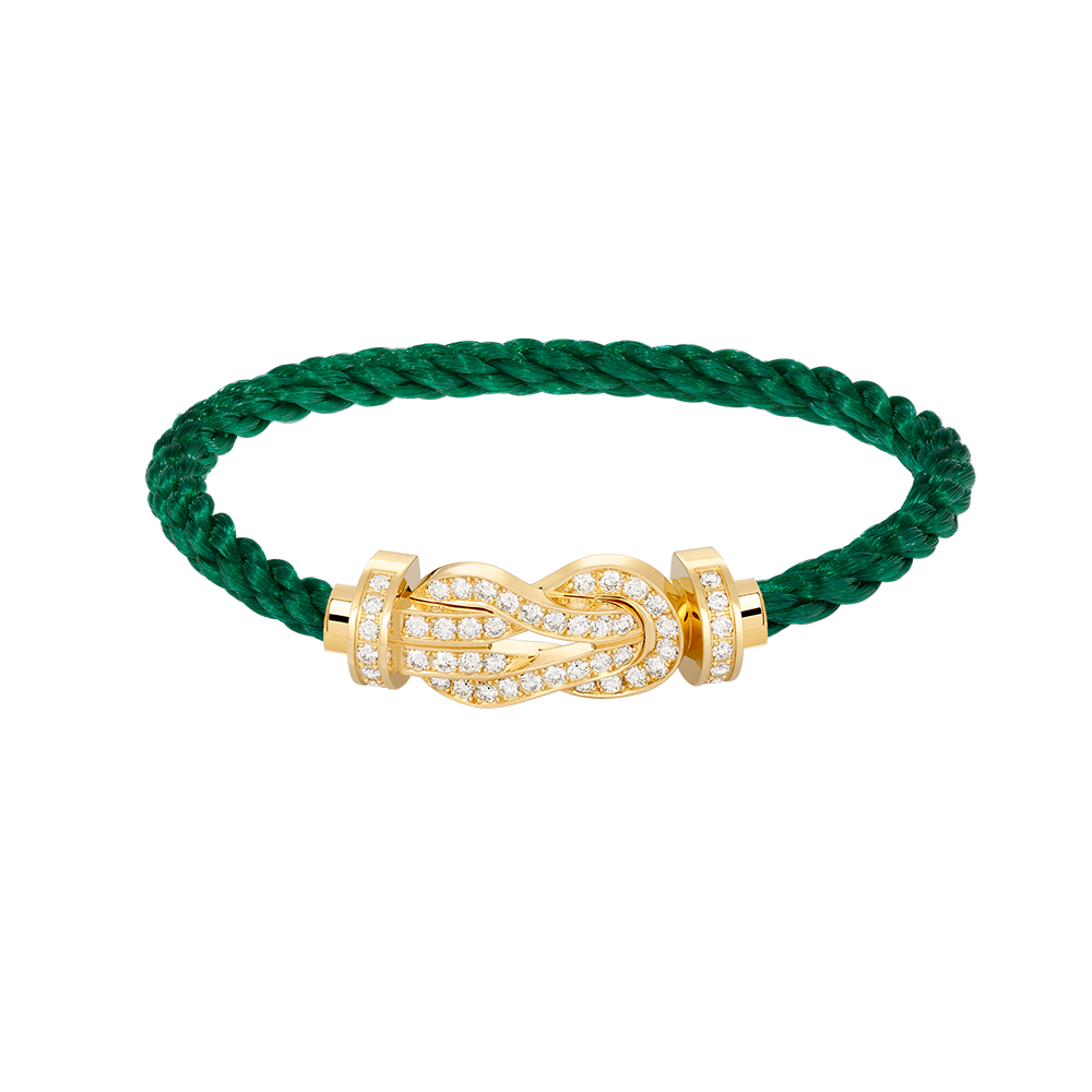 [Luna Brilliance]CHANCE LARGE 8 FIGURE BUCKLE FULLDIAMOND BRACELET GOLD