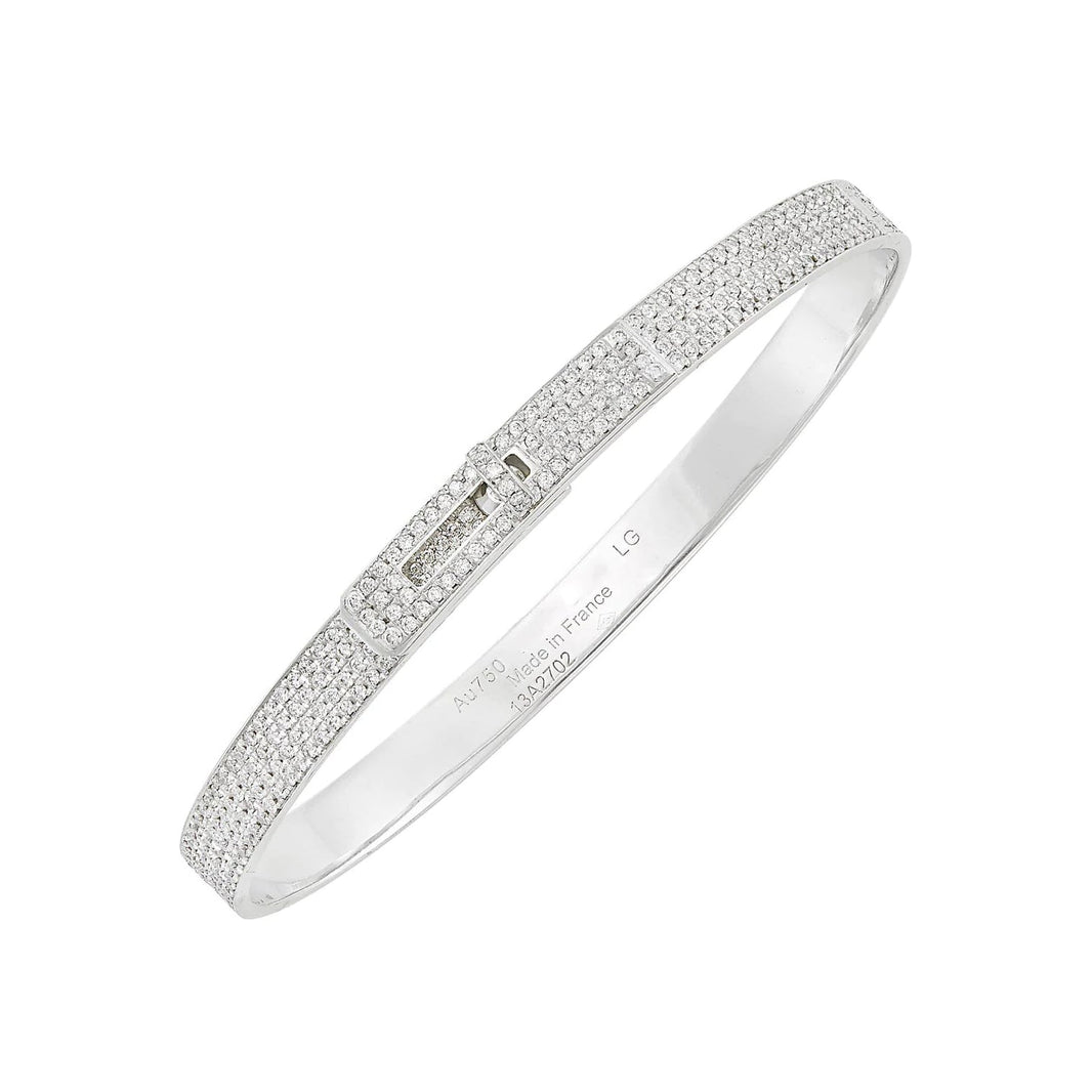 [Luna Brilliance]HM KELLY BRACELET IN SILVER AND FULL PAVE DIAMOND