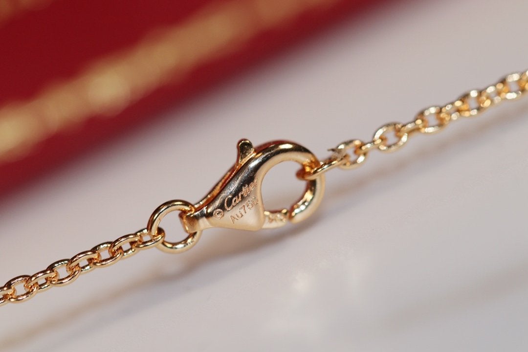 [Luna Brilliance]LOVE NECKLACE PINK GOLD AND SILVER