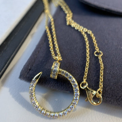 [Luna Brilliance]JUSTE NECKLACE GOLD DIAMONDS