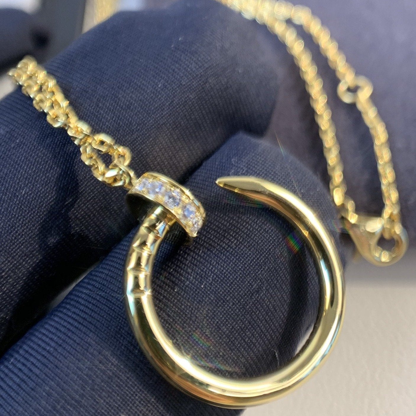 [Luna Brilliance]JUSTE NECKLACE GOLD DIAMONDS