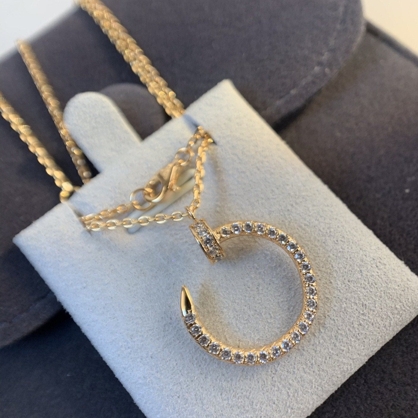[Luna Brilliance]JUSTE NECKLACE PINK GOLD DIAMONDS