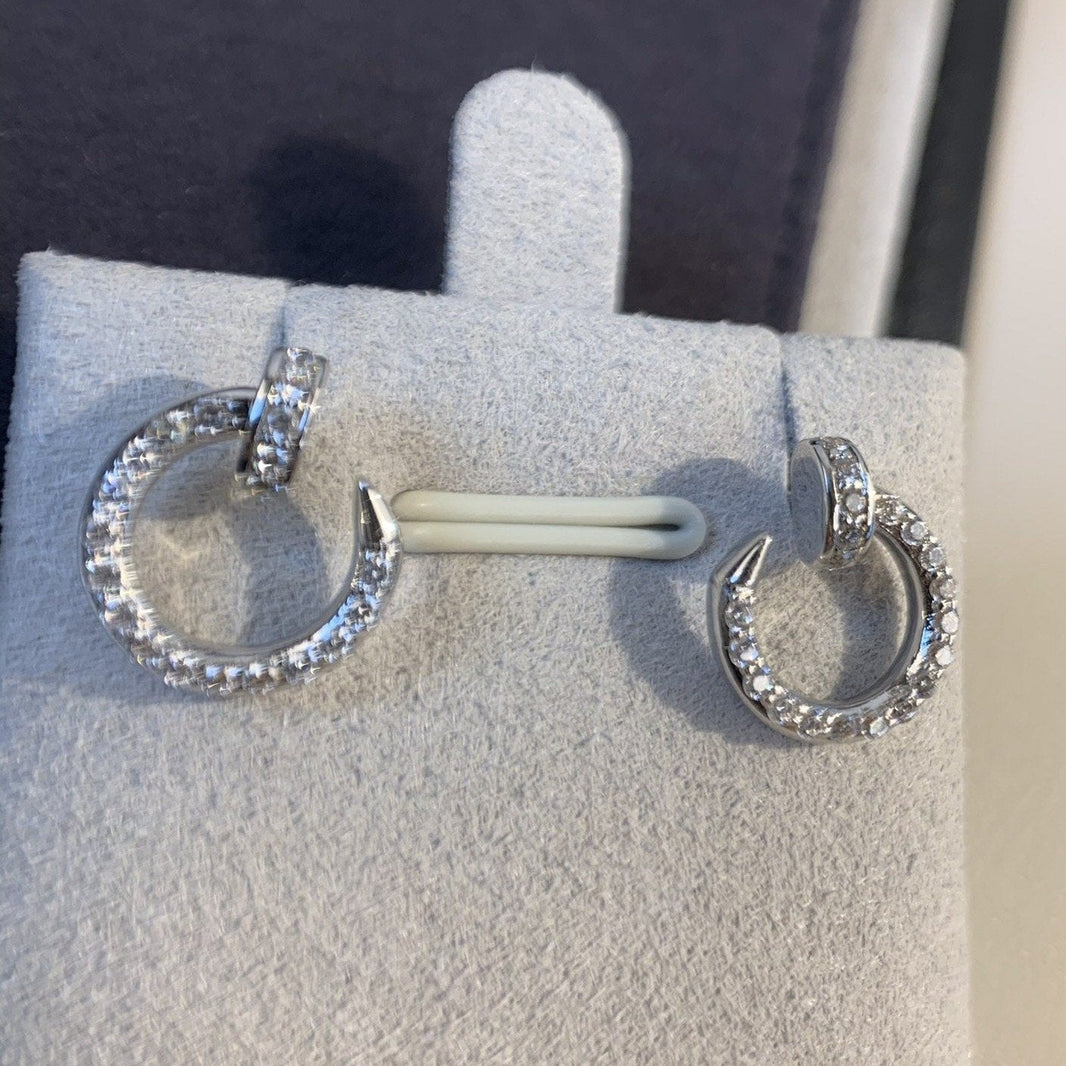 [Luna Brilliance]JUSTE EARRINGS SILVER DIAMONDS