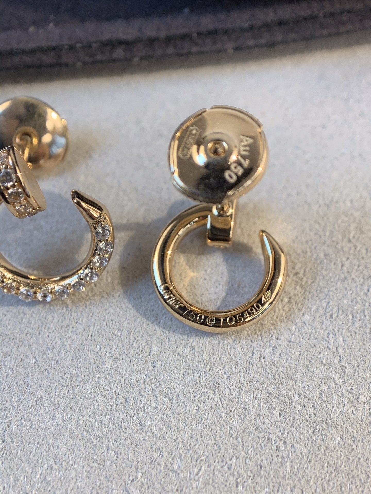 [Luna Brilliance]JUSTE EARRINGS GOLD DIAMONDS