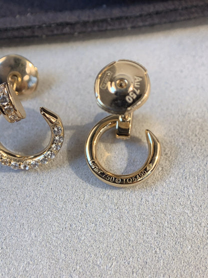 [Luna Brilliance]JUSTE EARRINGS GOLD DIAMONDS