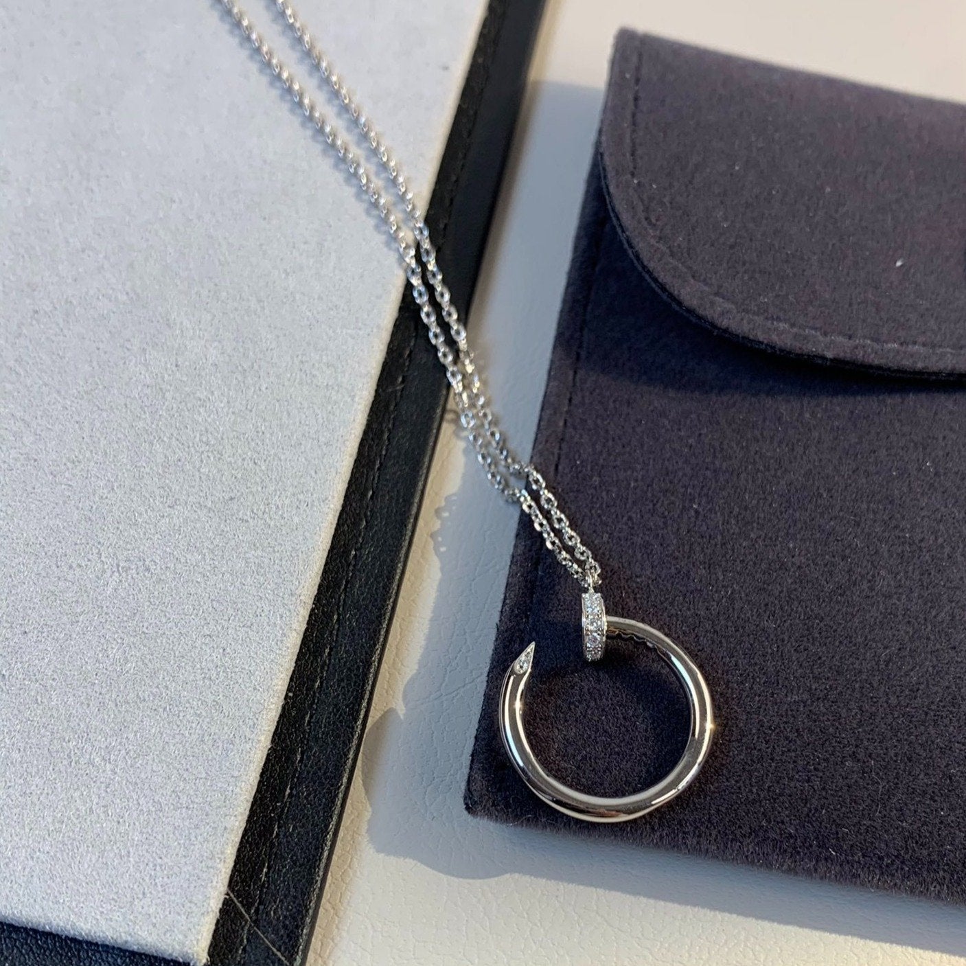 [Luna Brilliance]JUSTE NECKLACE SILVER