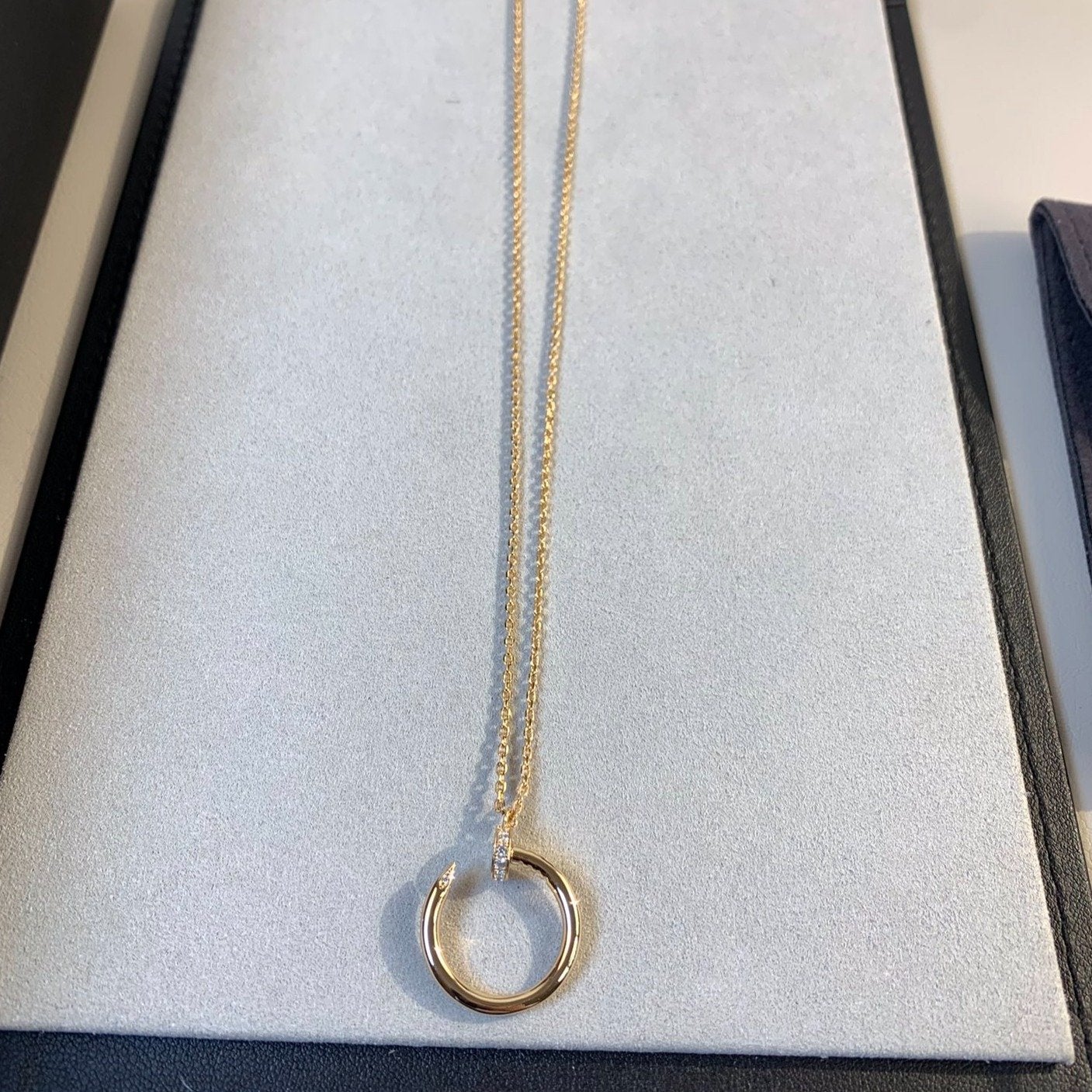 [Luna Brilliance]JUSTE NECKLACE PINK GOLD