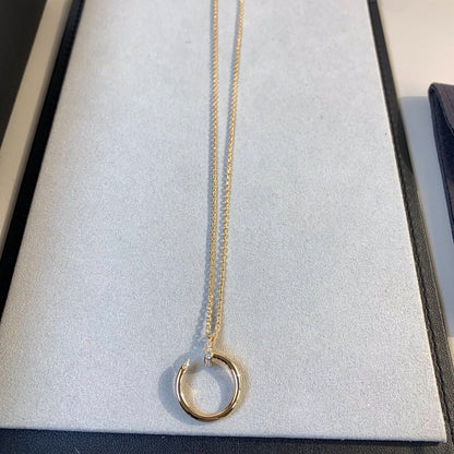 [Luna Brilliance]JUSTE NECKLACE PINK GOLD
