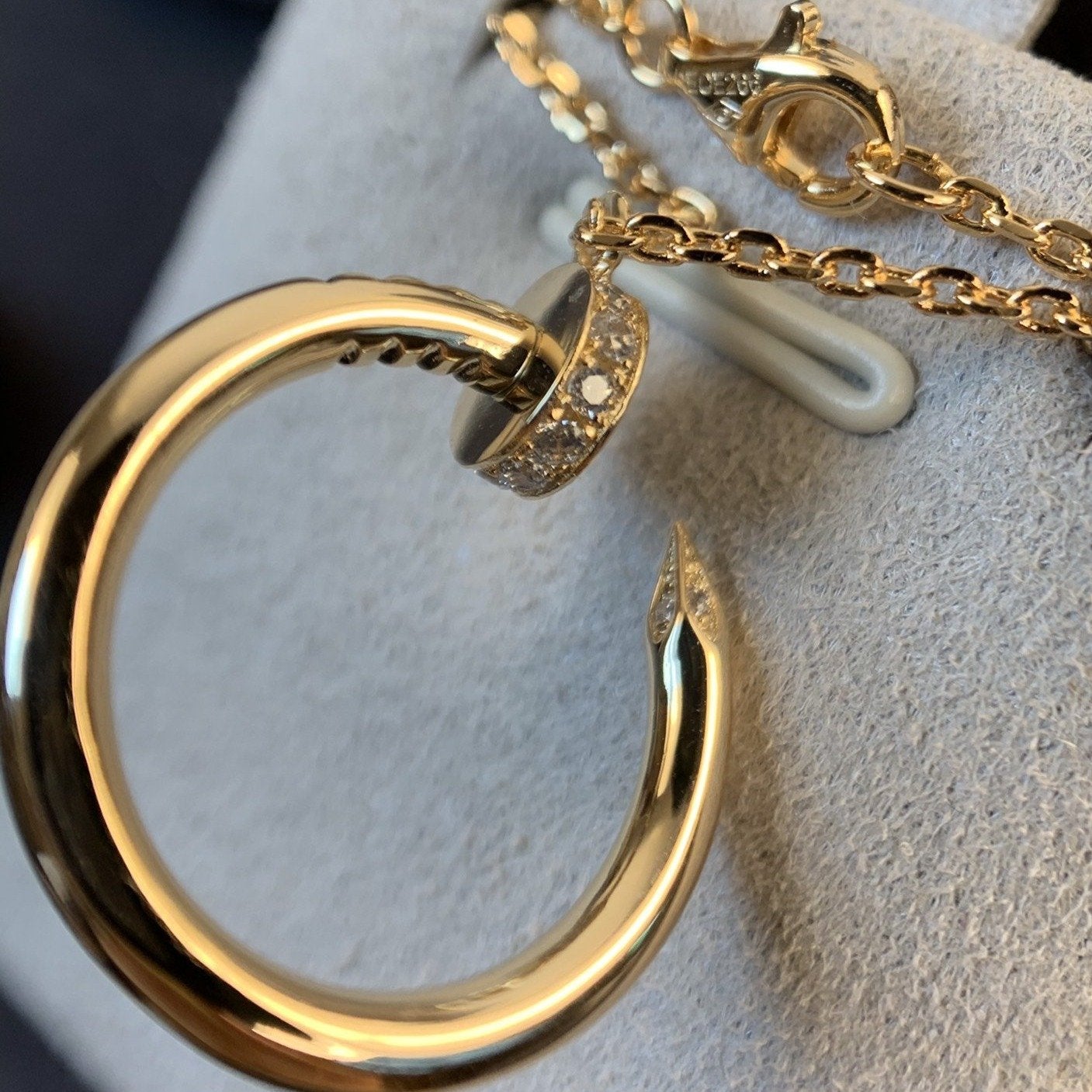 [Luna Brilliance]JUSTE NECKLACE PINK GOLD