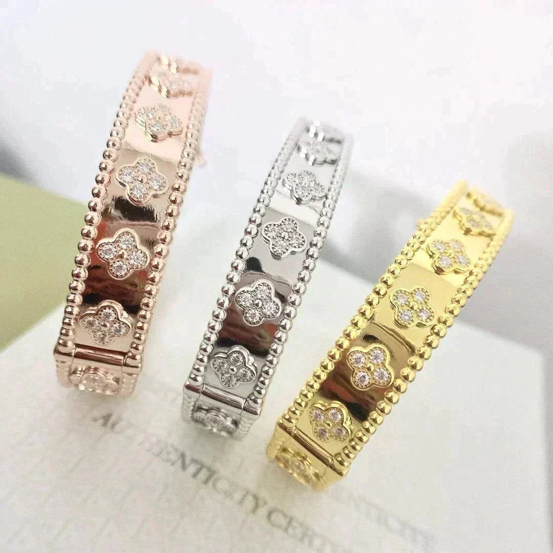 [Luna Brilliance]CLOVER BRACELET 8MM DIAMONDS
