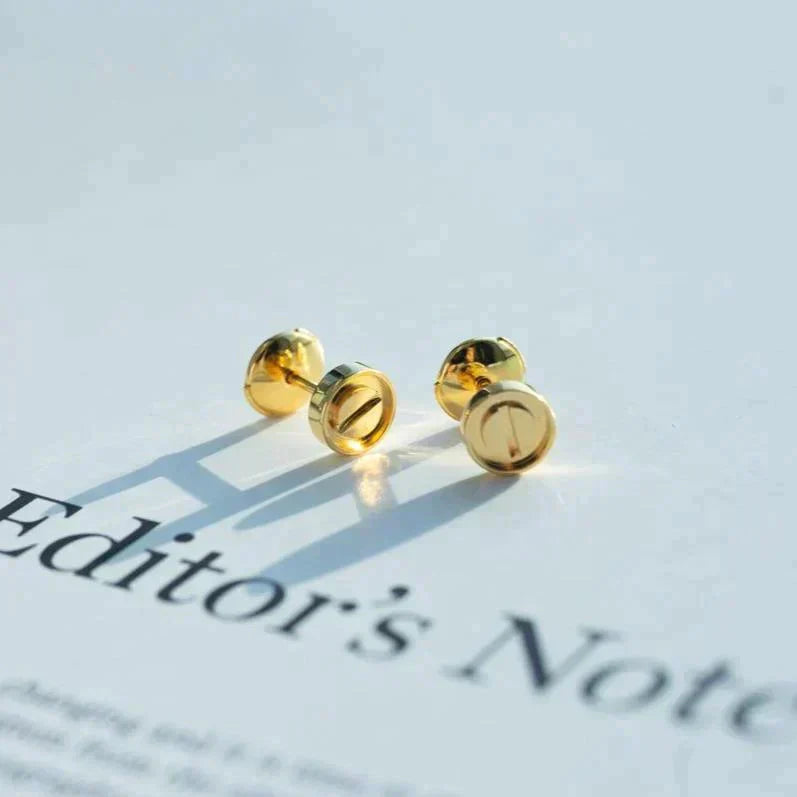 [Luna Brilliance]LOVE EARRINGS GOLD 10MM