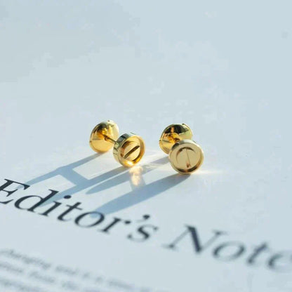 [Luna Brilliance]LOVE EARRINGS GOLD 10MM