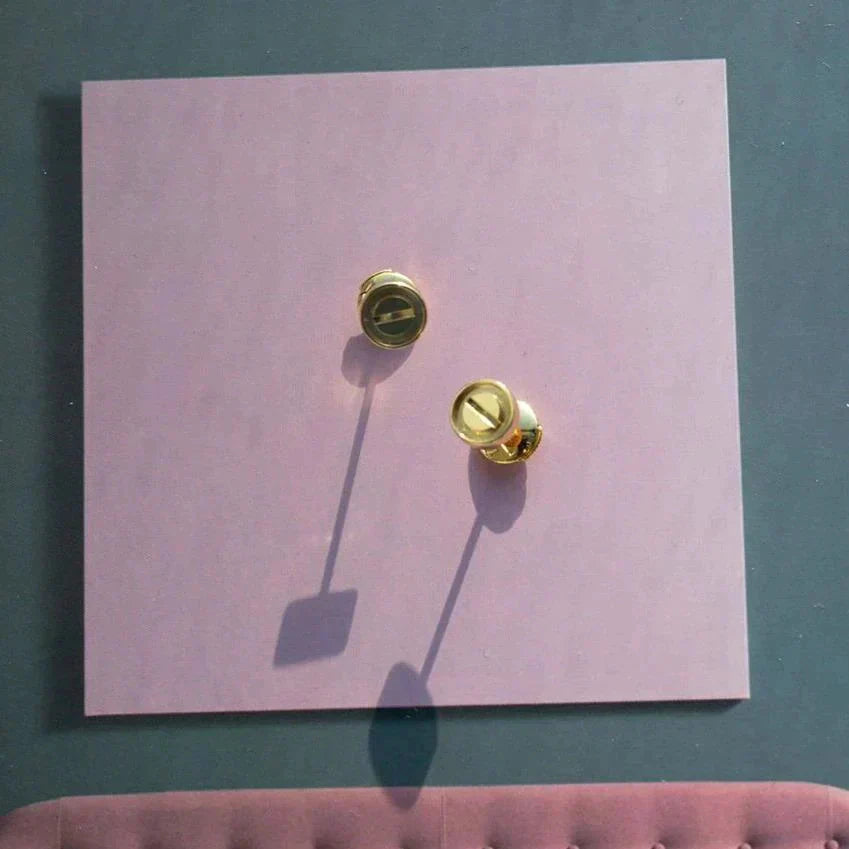 [Luna Brilliance]LOVE EARRINGS GOLD 10MM