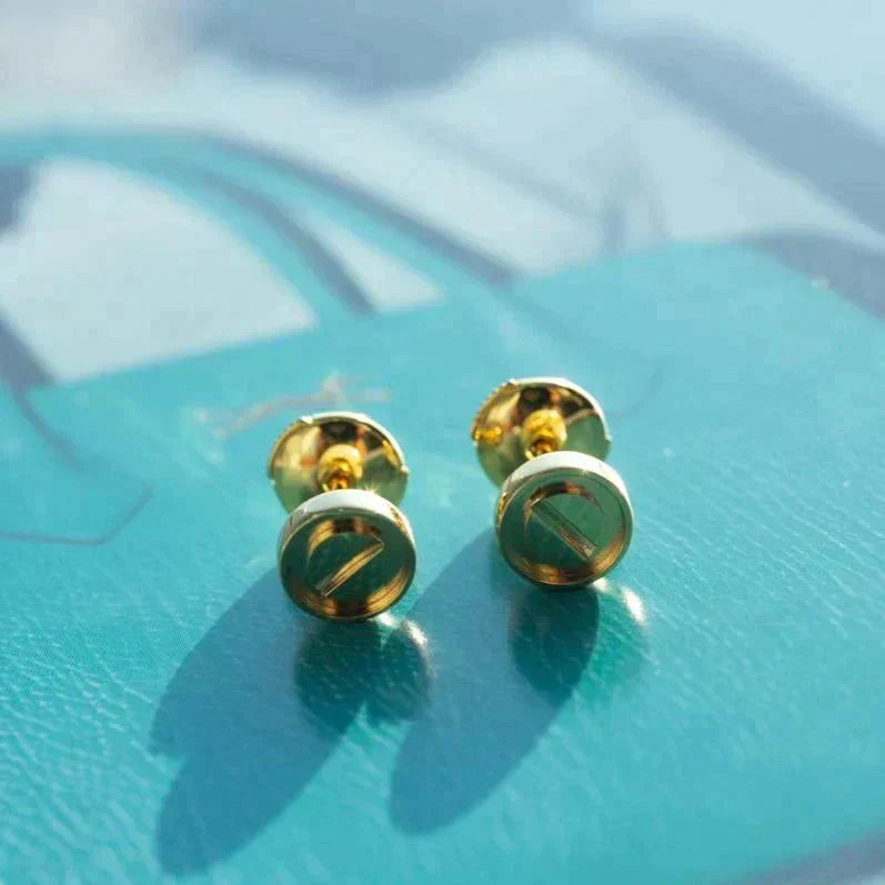 [Luna Brilliance]LOVE EARRINGS GOLD 10MM