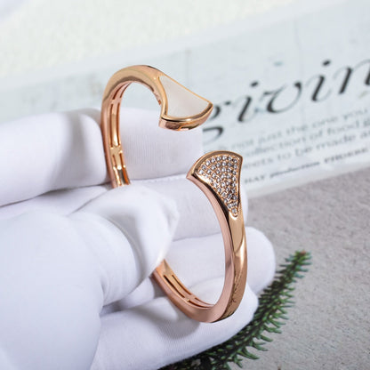 [Luna Brilliance]DREAM BRACELET OPEN PINK GOLD MOP DIAMOND