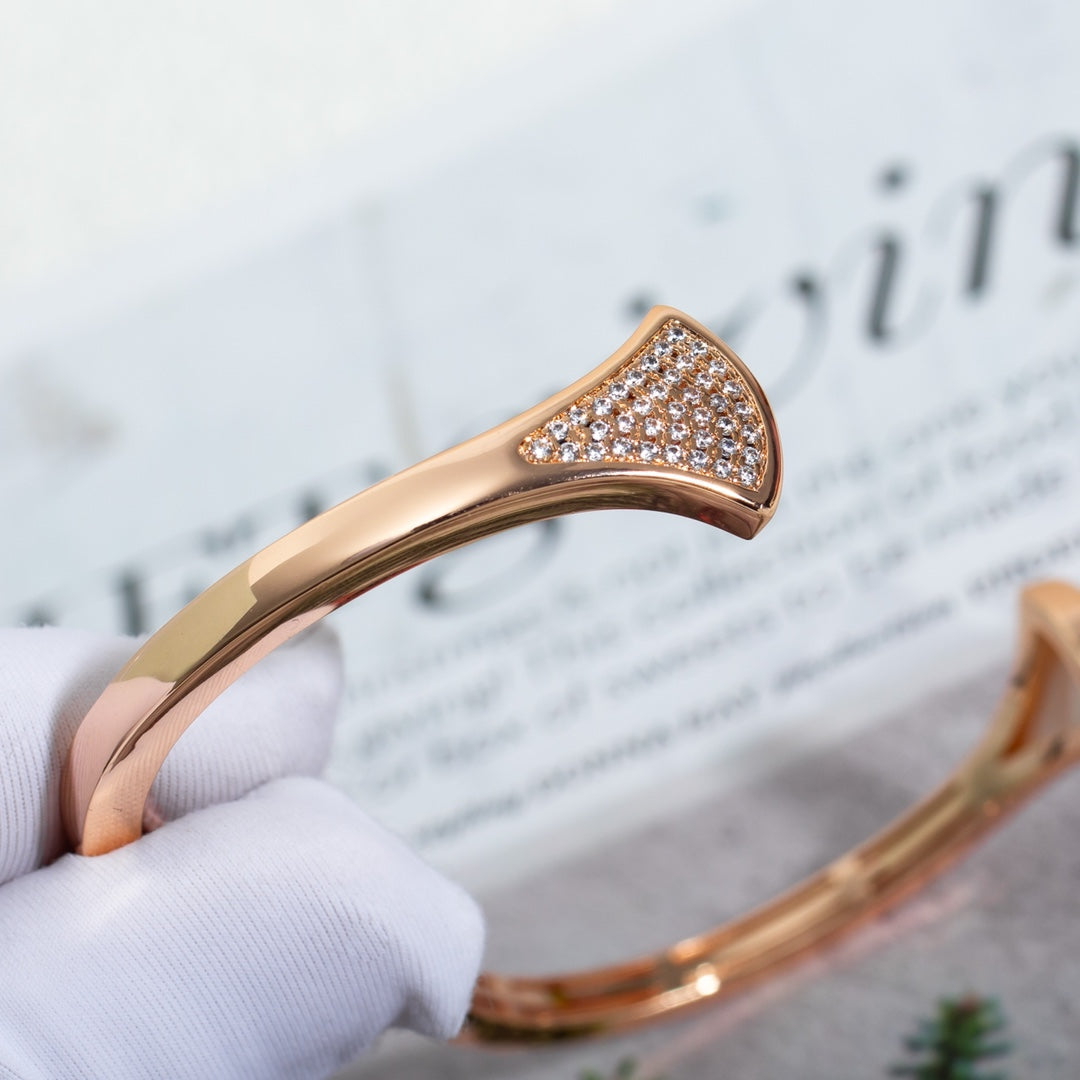 [Luna Brilliance]DREAM BRACELET OPEN PINK GOLD MOP DIAMOND