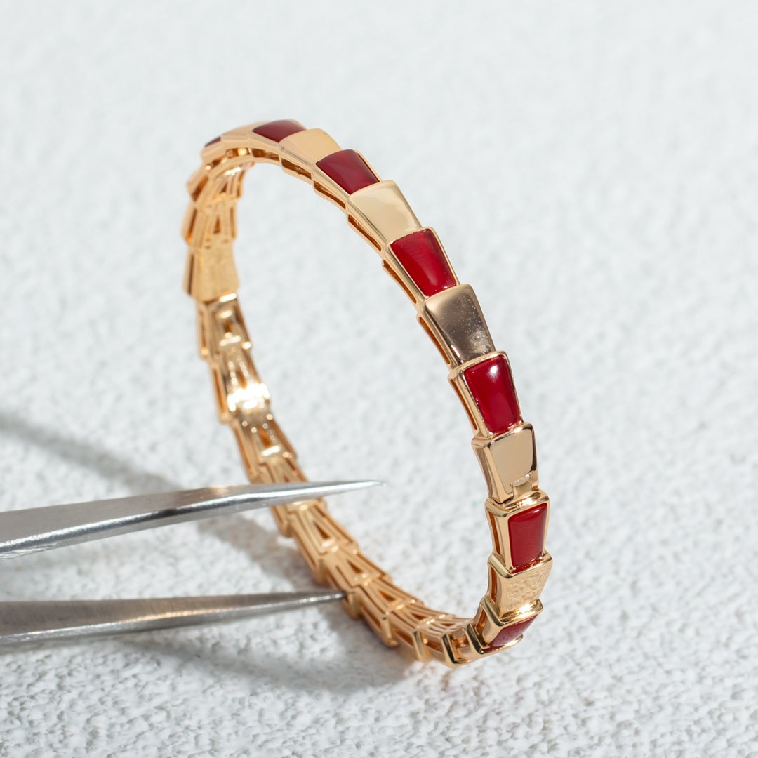[Luna Brilliance]SERPENTI BRACELET PINK GOLD RUBELLITE