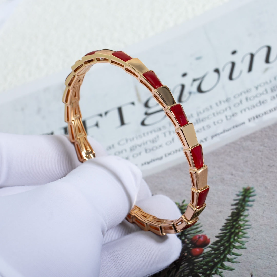 [Luna Brilliance]SERPENTI BRACELET PINK GOLD RUBELLITE