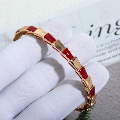 [Luna Brilliance]SERPENTI BRACELET PINK GOLD RUBELLITE