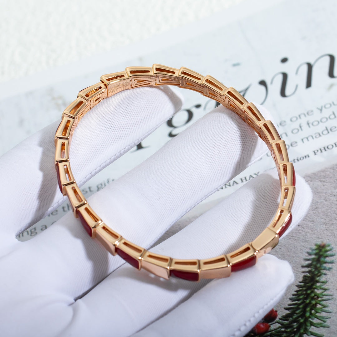 [Luna Brilliance]SERPENTI BRACELET PINK GOLD RUBELLITE