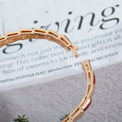 [Luna Brilliance]SERPENTI BRACELET PINK GOLD RUBELLITE