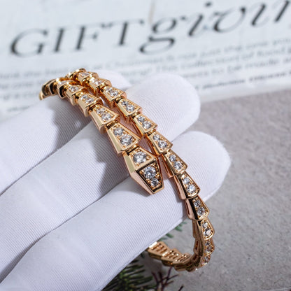 [Luna Brilliance]SERPENTI BRACELET 6.8MM PINK GOLD DIAMOND
