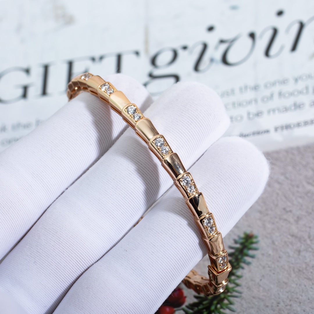[Luna Brilliance]SERPENTI SMALL BRACELET PINK GOLD DIAMOND
