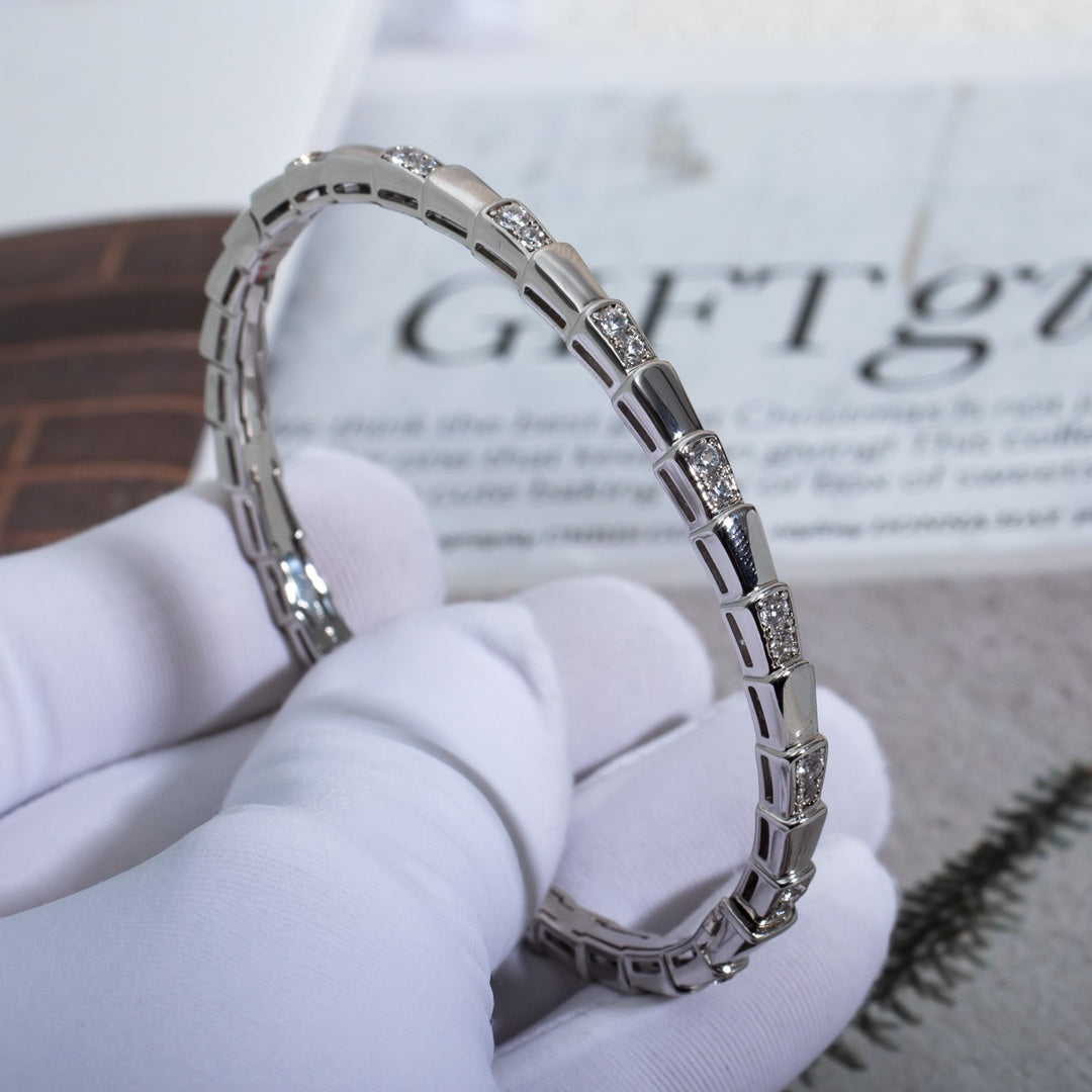 [Luna Brilliance]SERPENTI BRACELET SILVER DIAMOND