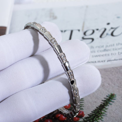 [Luna Brilliance]SERPENTI BRACELET SILVER DIAMOND