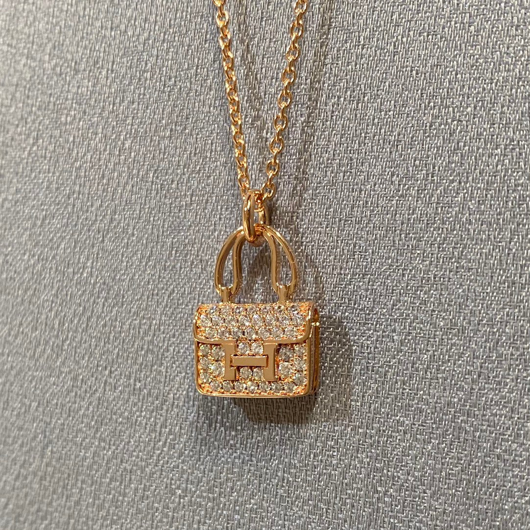 [Luna Brilliance]CONSTANCE PEDANT DIAMOND NECKLACE