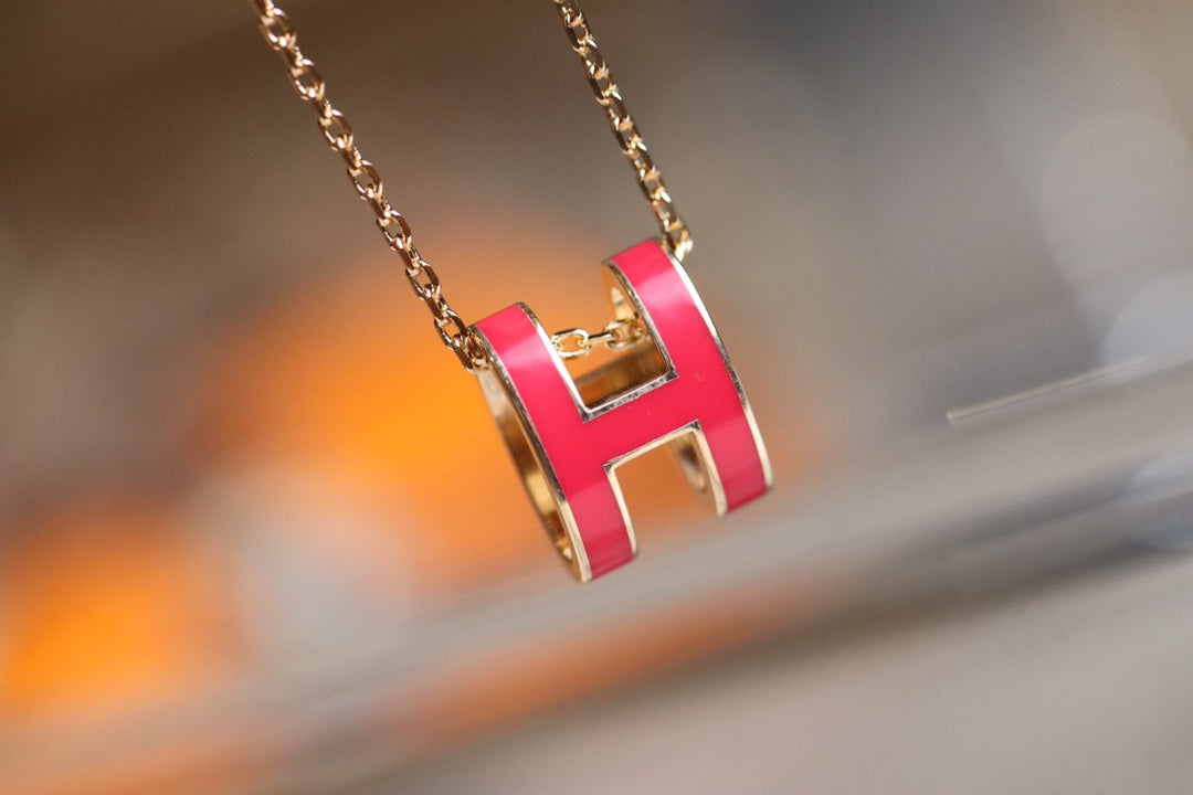 [Luna Brilliance]POP H PEDANT PINK GOLD
