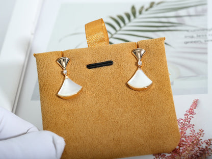 [Luna Brilliance]DREAM MOP PINK GOLD EARRINGS