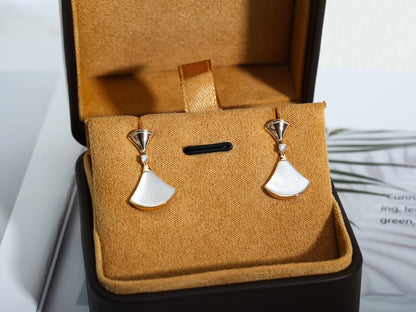 [Luna Brilliance]DREAM MOP PINK GOLD EARRINGS