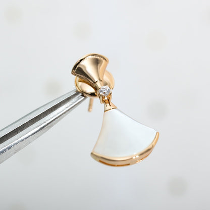 [Luna Brilliance]DREAM MOP PINK GOLD EARRINGS