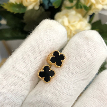 [Luna Brilliance]CLOVER MINI GOLD EARRINGS