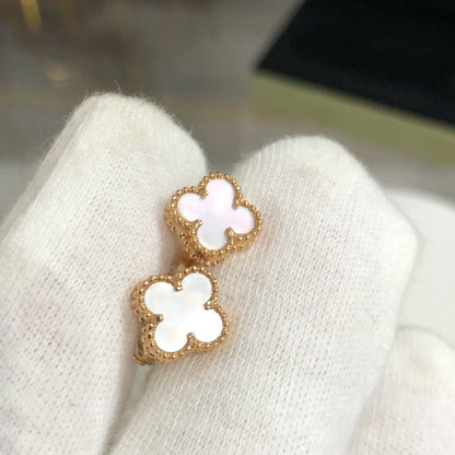 [Luna Brilliance]CLOVER MINI GOLD EARRINGS