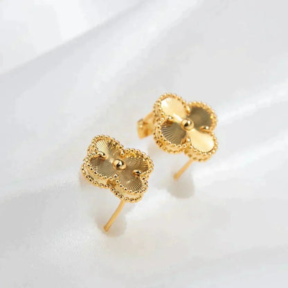 [Luna Brilliance]CLOVER MEDIUM 1 MOTIFS LASER EARRINGS