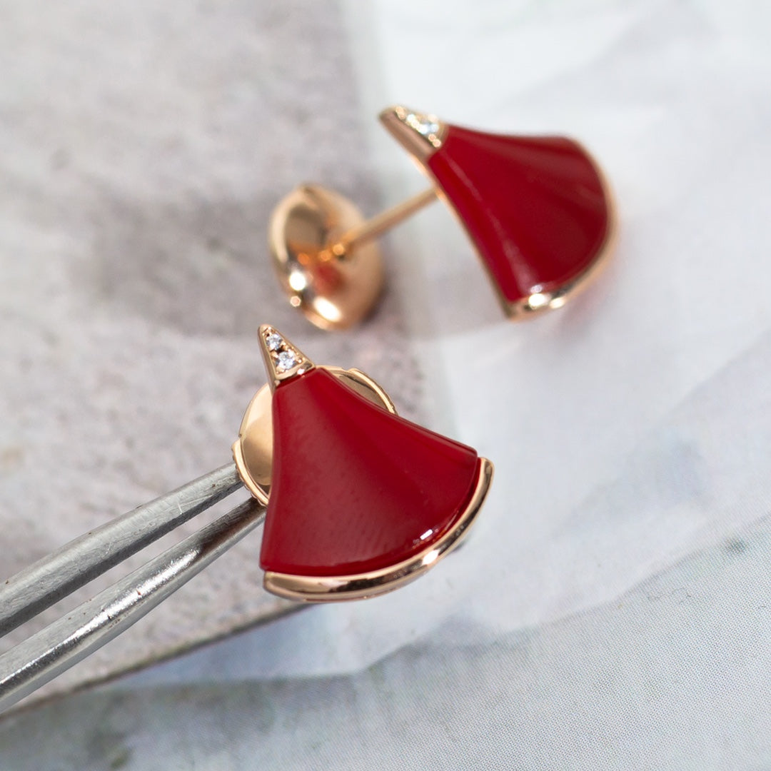 [Luna Brilliance]DIVAS DREAM EARRINGS PINK GOLD
