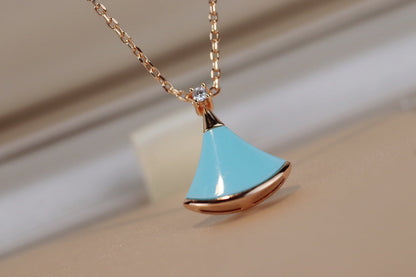 [Luna Brilliance]DREAM NECKLACE TURQUOISE PINK GOLD