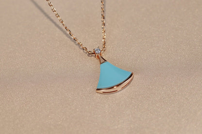 [Luna Brilliance]DREAM NECKLACE TURQUOISE PINK GOLD