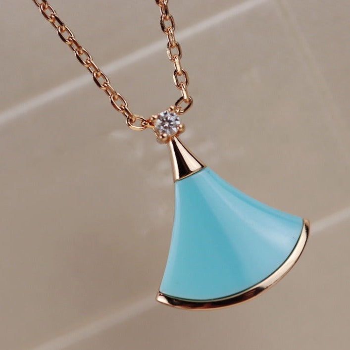 [Luna Brilliance]DREAM NECKLACE TURQUOISE PINK GOLD