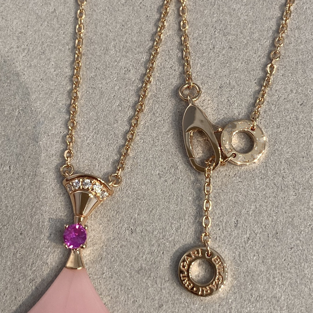 [Luna Brilliance]DREAM NECKLACE PINK OPAL
